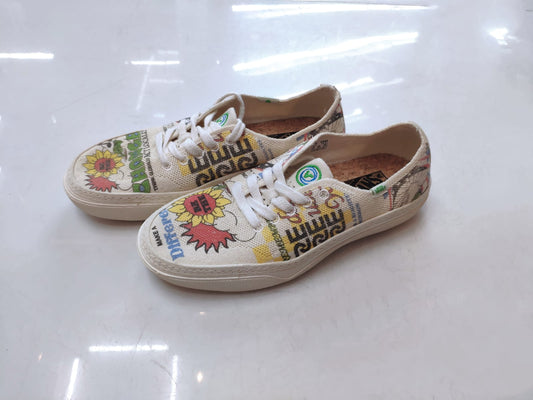 Tenis Vans Circle Vee Eco Theory/ Earth day Natural 40 BR