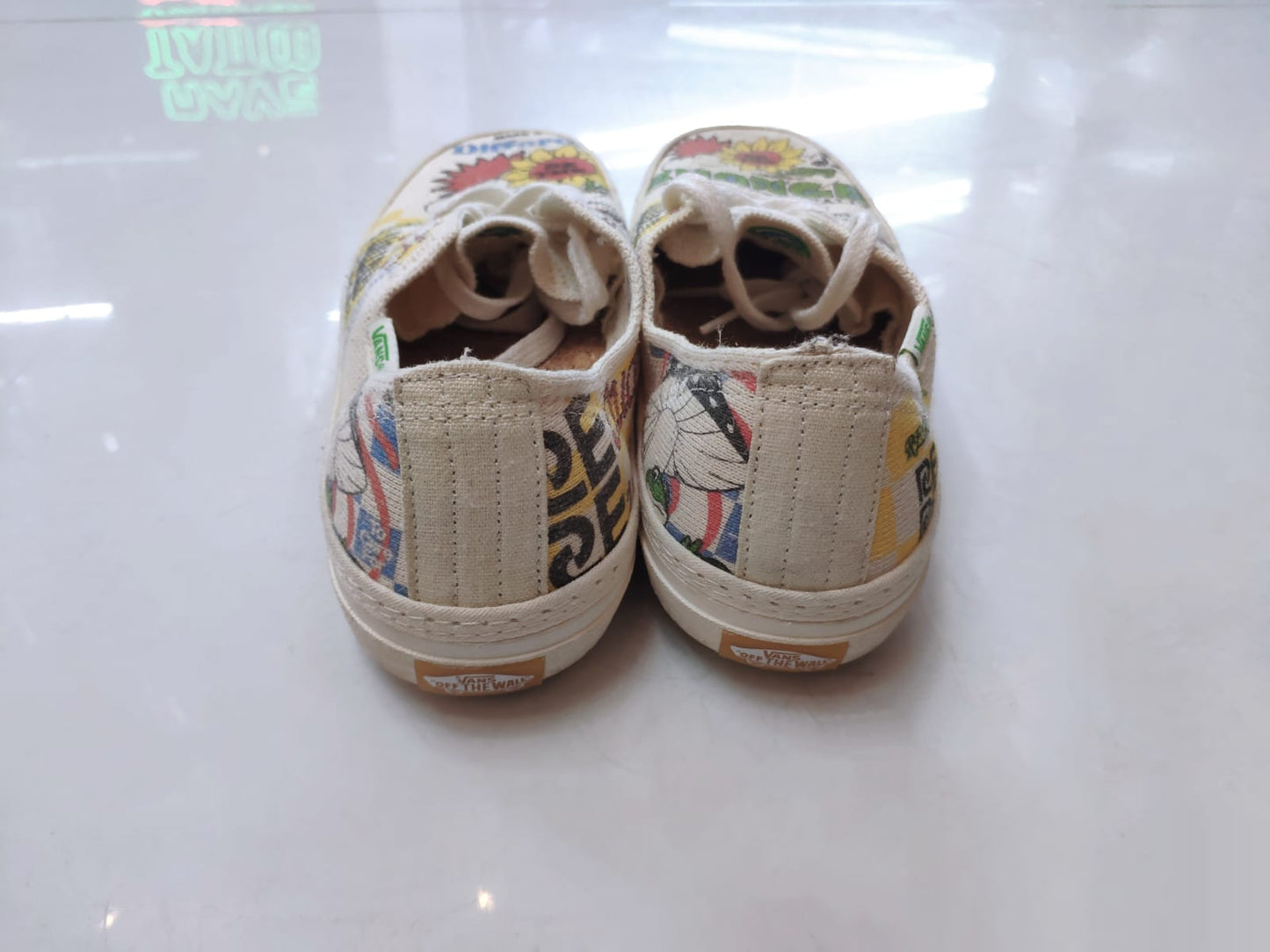 Tenis Vans Circle Vee Eco Theory/ Earth day Natural 40 BR