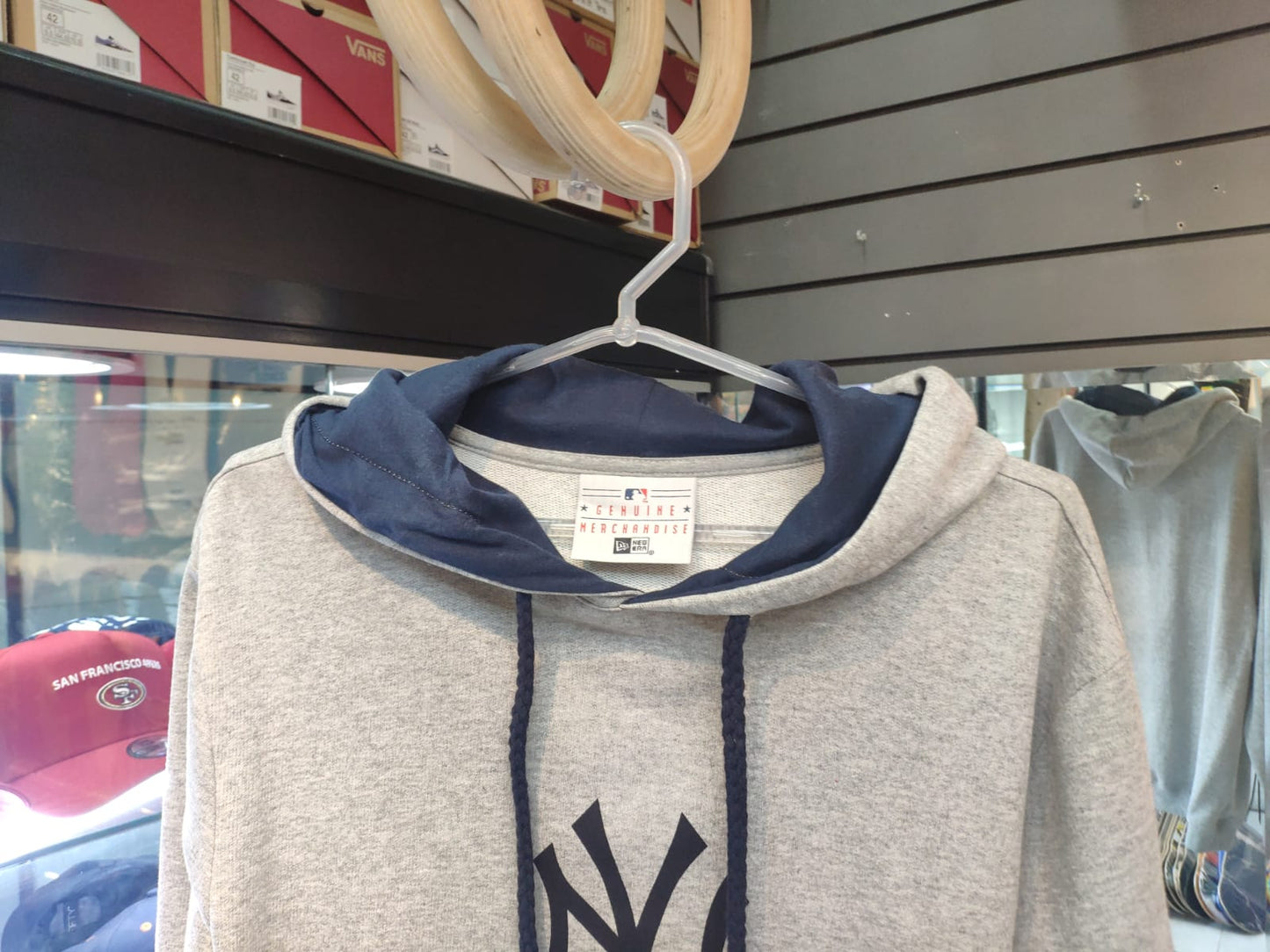 Moletom New Era NY Mesclado /Cinza