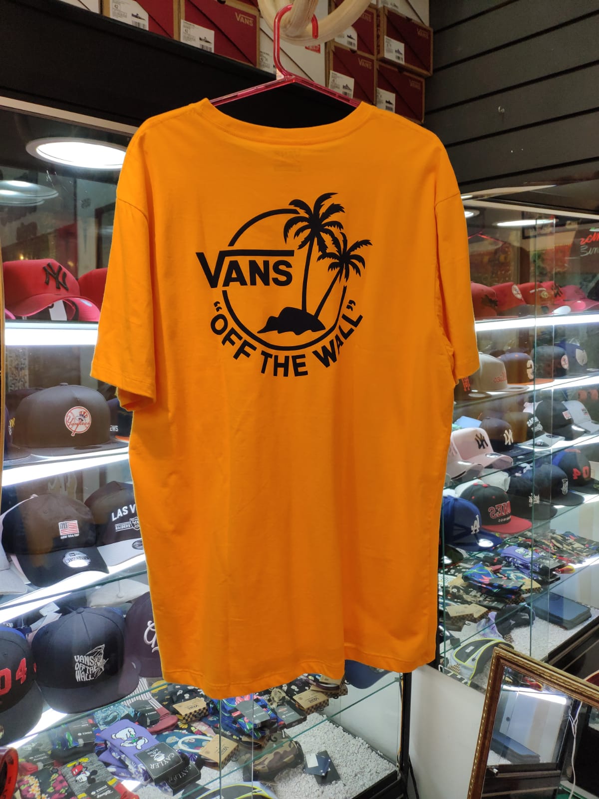 Camiseta Vans Mini Dual Palm III Saffron