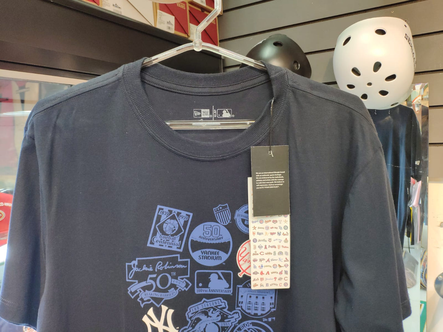 Camiseta New Era Core Cooperstown Discharge Prin NY