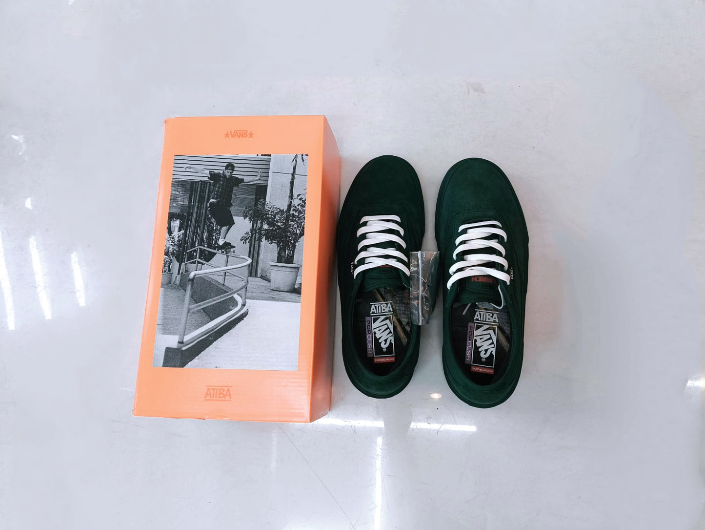 Tênis Vans Skate Curren Caples X Atiba Jefferson Esmeralda