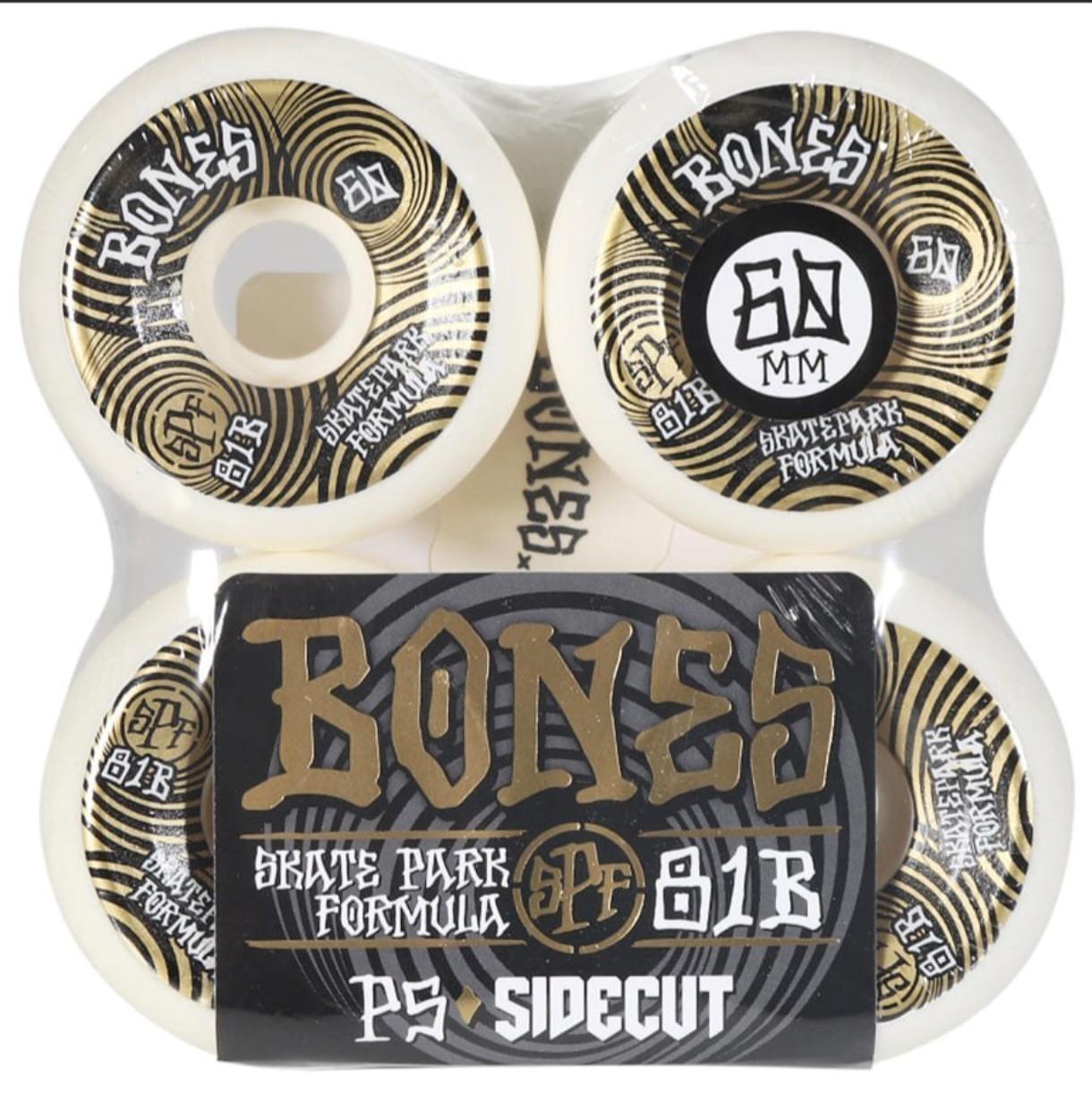 Rodas Bones 60mm Ripples 81B SPF Skateboard Gold