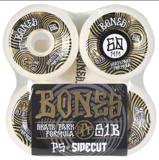 Rodas Bones 60mm Ripples 81B SPF Skateboard Gold