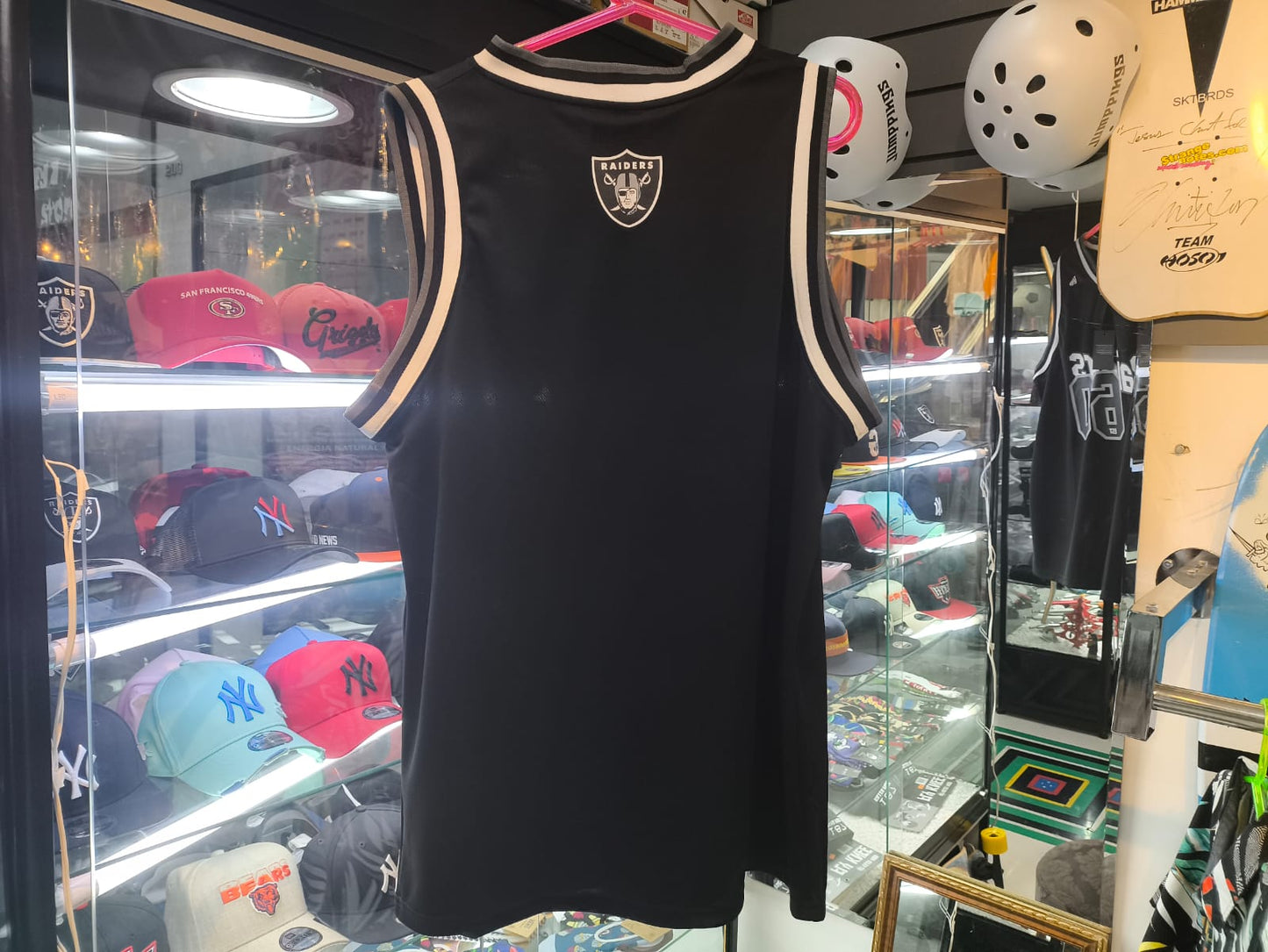 Camiseta Regata New Era Las Vegas Raiders Jeirsey Core / Preto