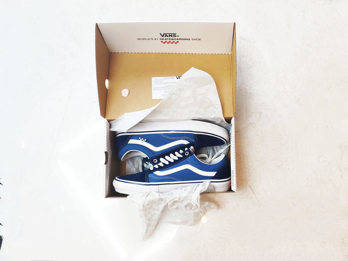 Tênis Vans Skate Old Skool Pro Blue / Azul