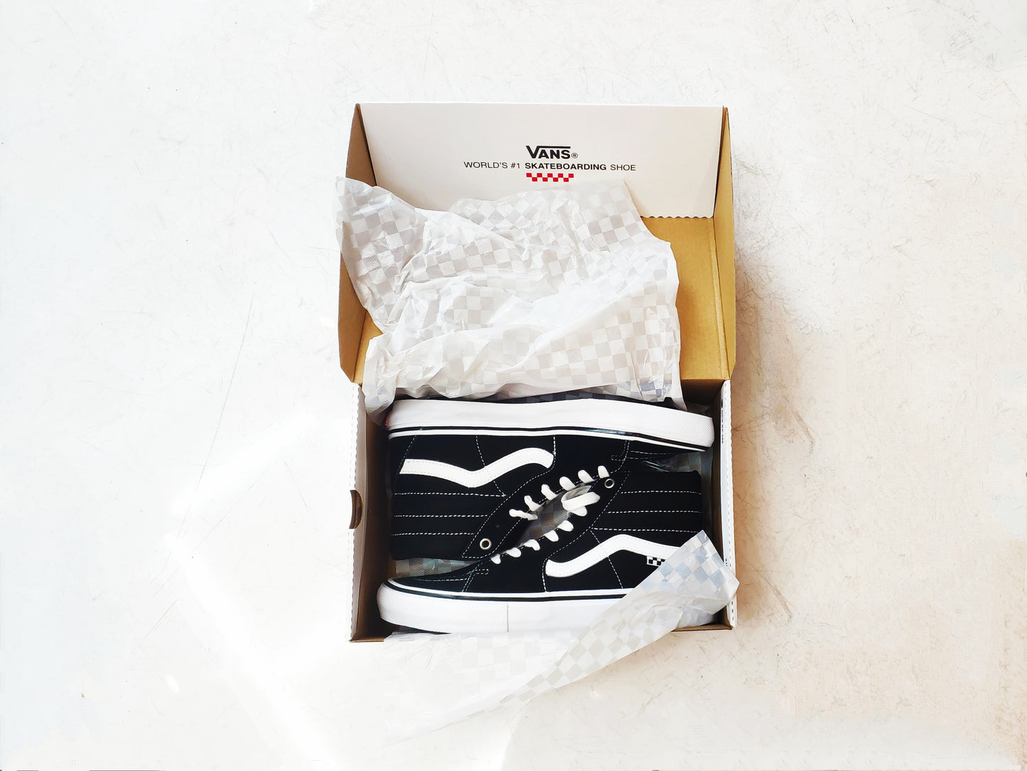 Tênis Vans Skate Sk8-Hi Pro Black/White Preto