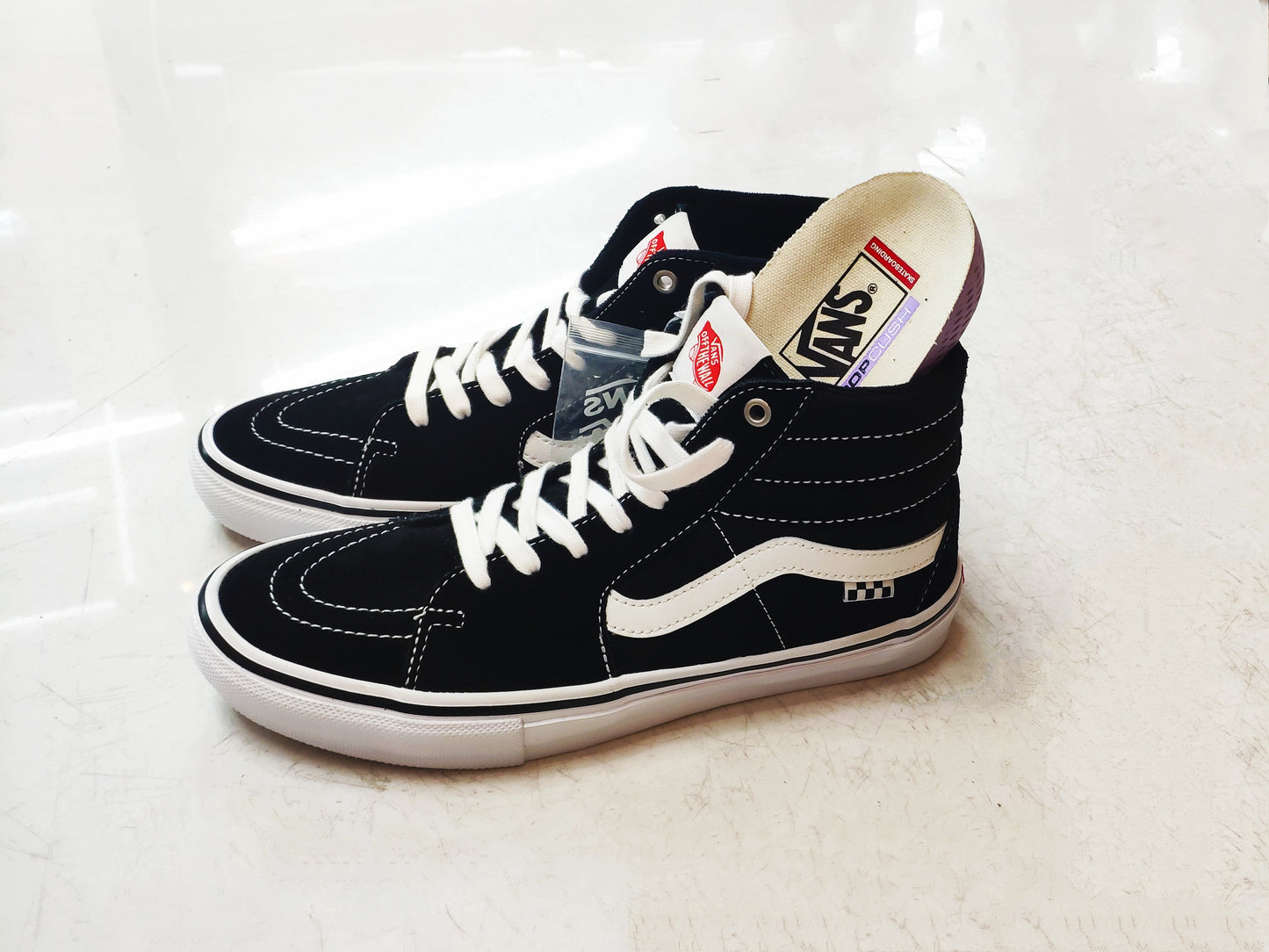 Tênis Vans Skate Sk8-Hi Pro Black/White Preto