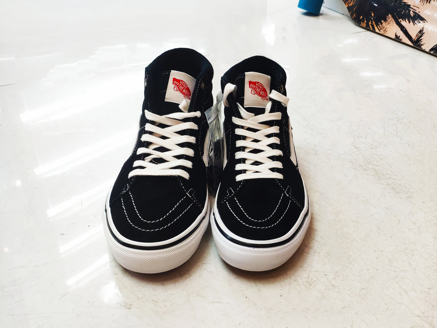 Tênis Vans Skate Sk8-Hi Pro Black/White Preto
