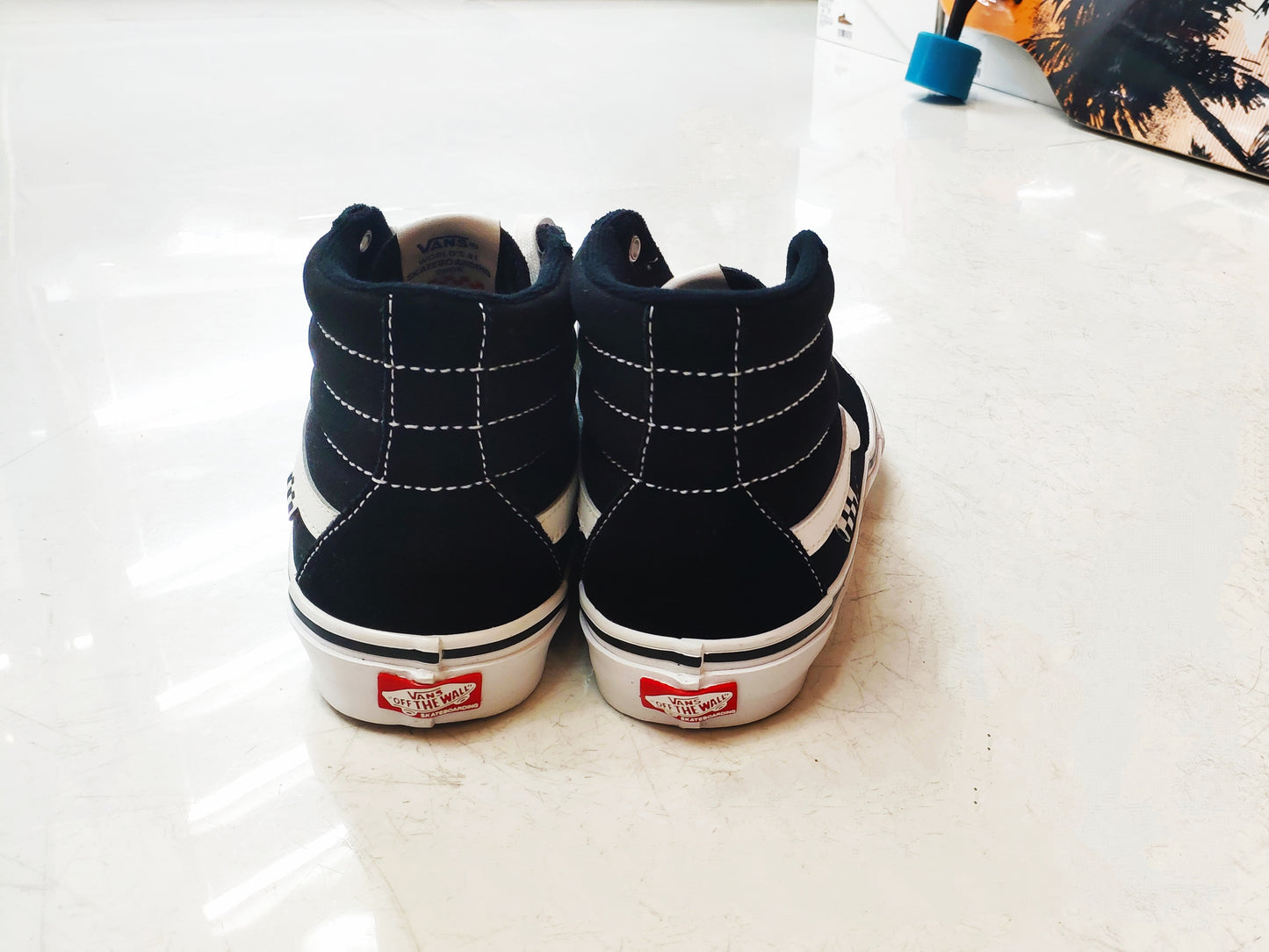 Tênis Vans Skate Sk8-Hi Pro Black/White Preto