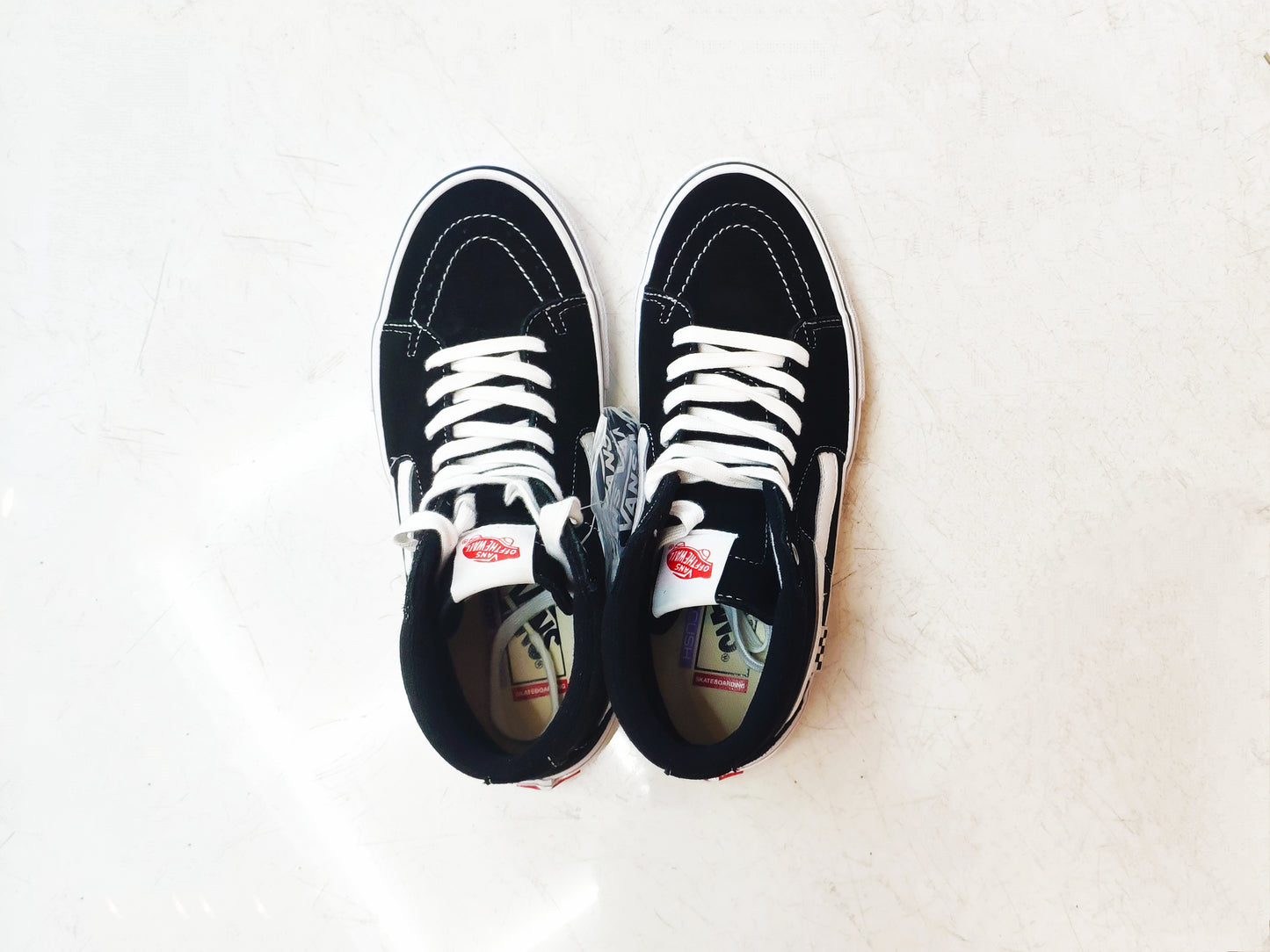 Tênis Vans Skate Sk8-Hi Pro Black/White Preto