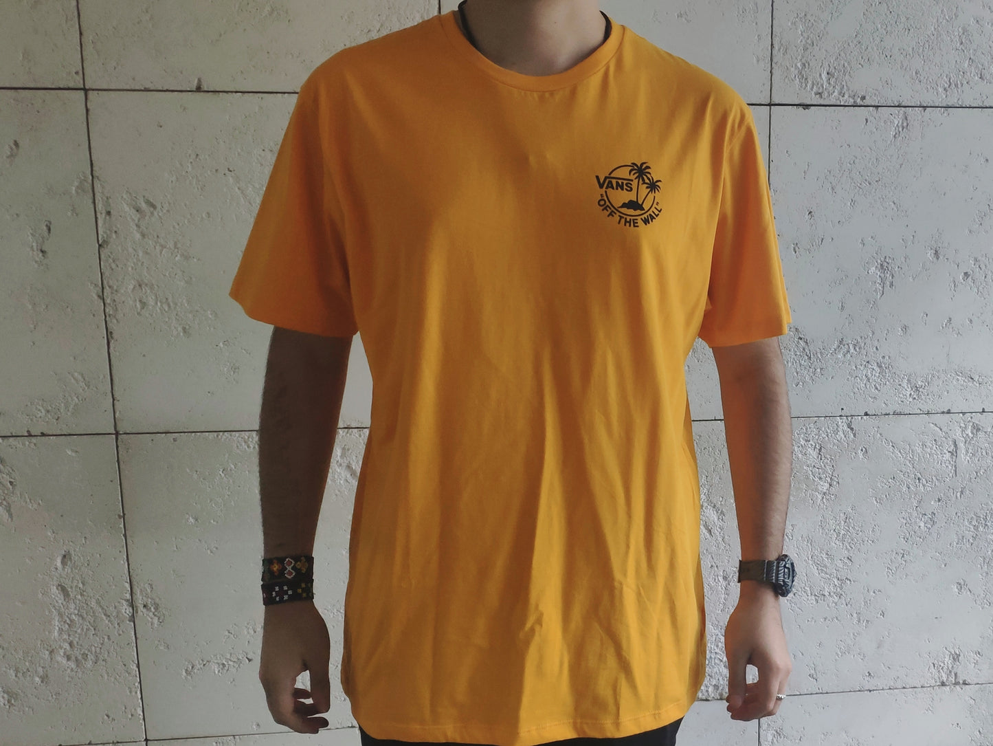 Camiseta Vans Mini Dual Palm III Saffron