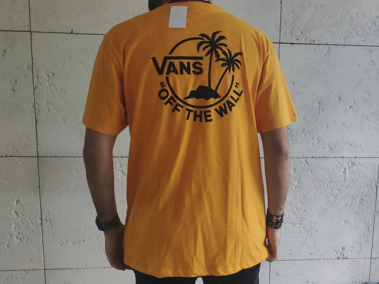 Camiseta Vans Mini Dual Palm III Saffron