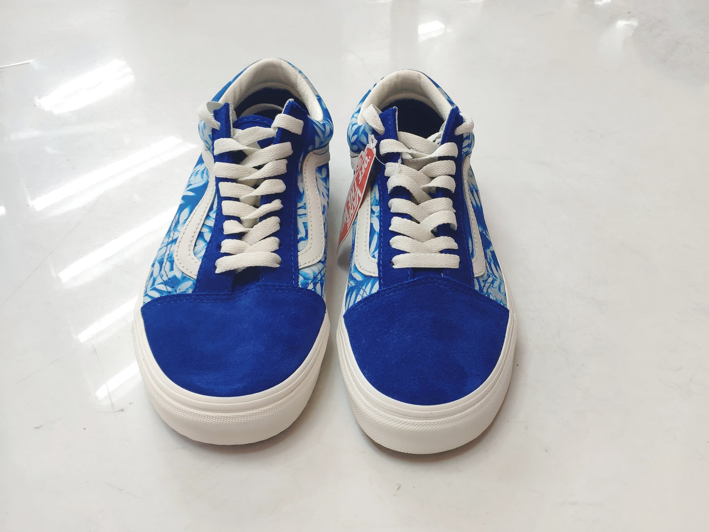 Tênis Old Skool Floral Solar Blue/Azul/Floral/Couro 38 BR