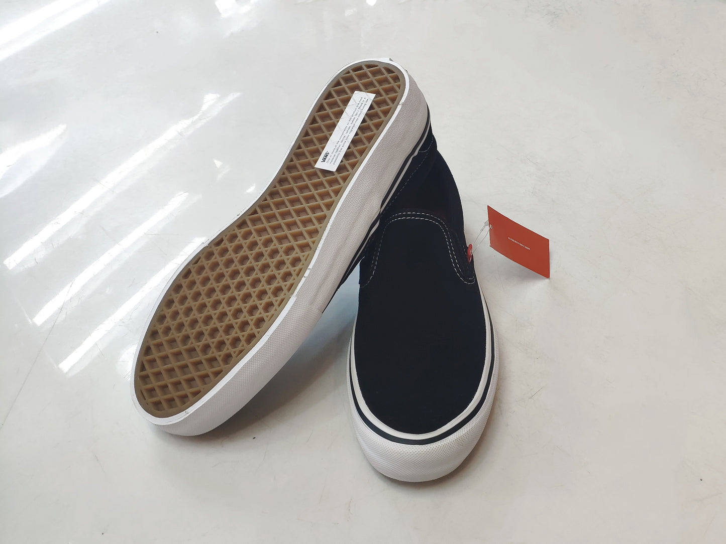 Tênis Vans Skate Slip-On Pro Black White / Preto 34BR