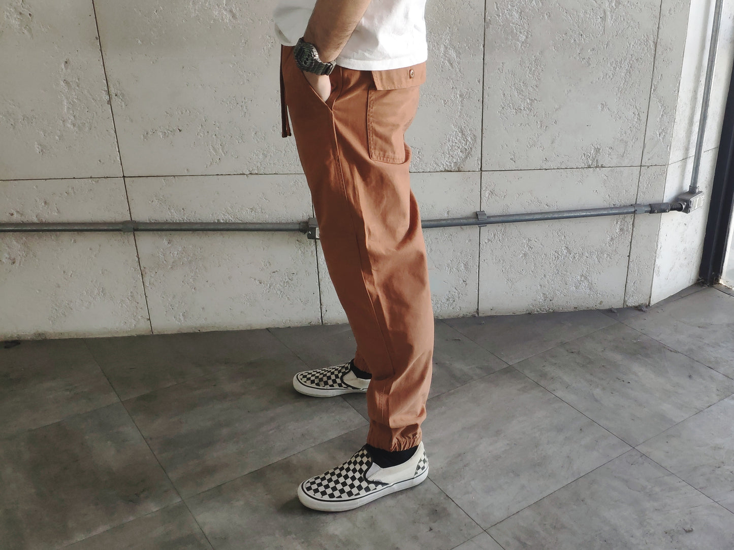 Calça Vans Lockhart Jogger Argan Oil Marrom