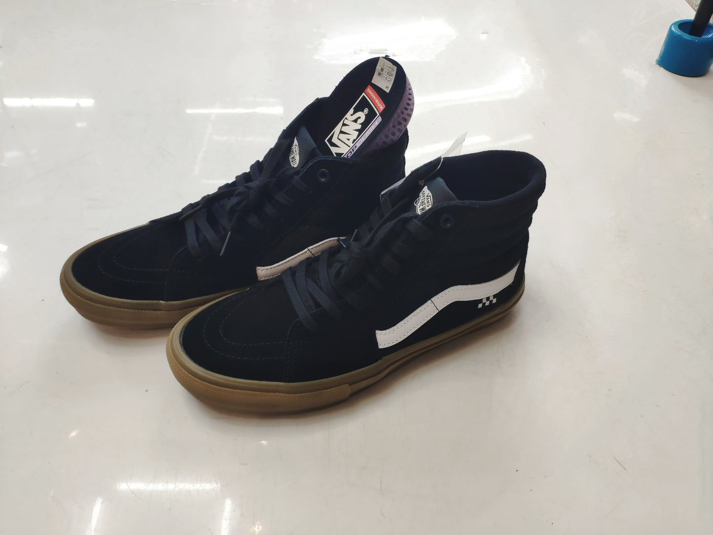 Tênis Vans Skate Sk8-Hi Black/Gum Pro Preto 38BR