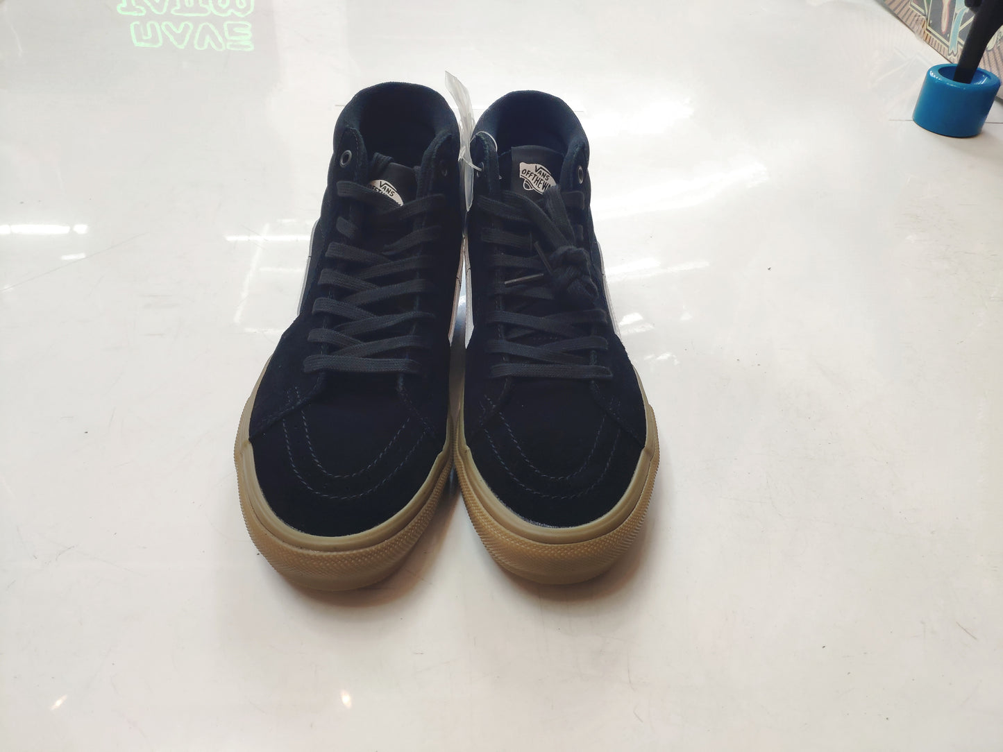 Tênis Vans Skate Sk8-Hi Black/Gum Pro Preto 38BR