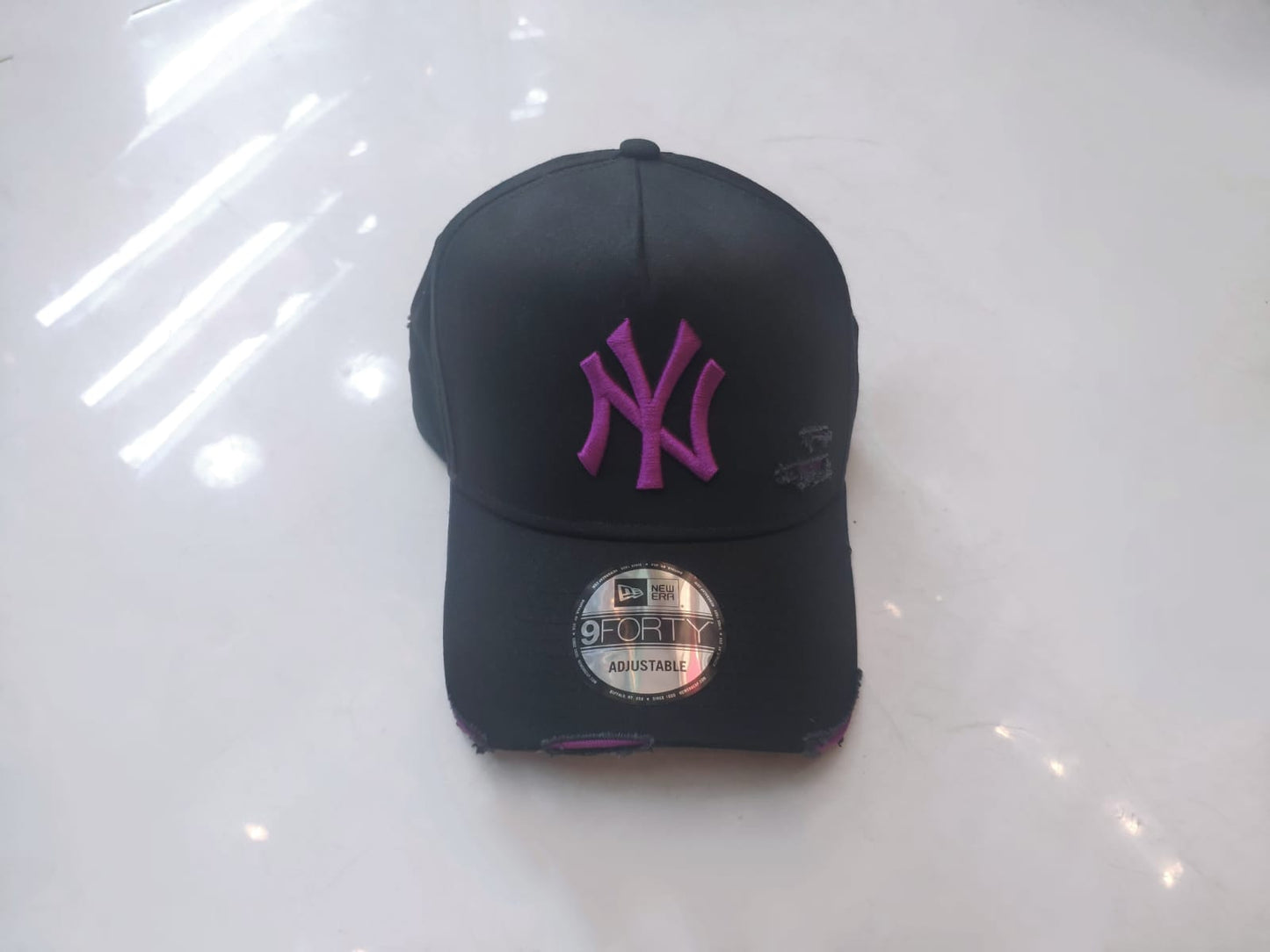 Bone New Era 9FORTY A-FRAME New York Yankees NY Preto