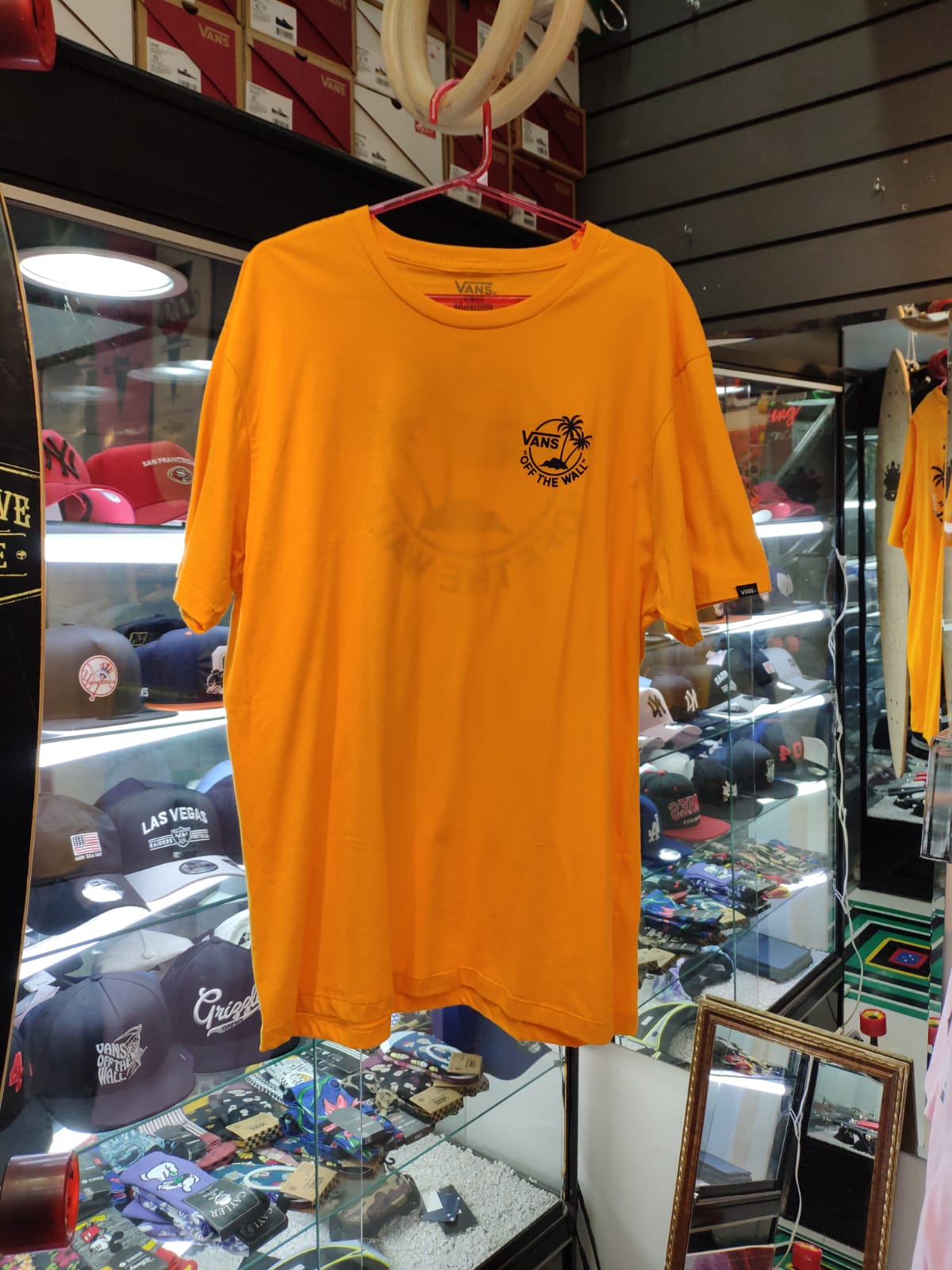 Camiseta Vans Mini Dual Palm III  Saffron