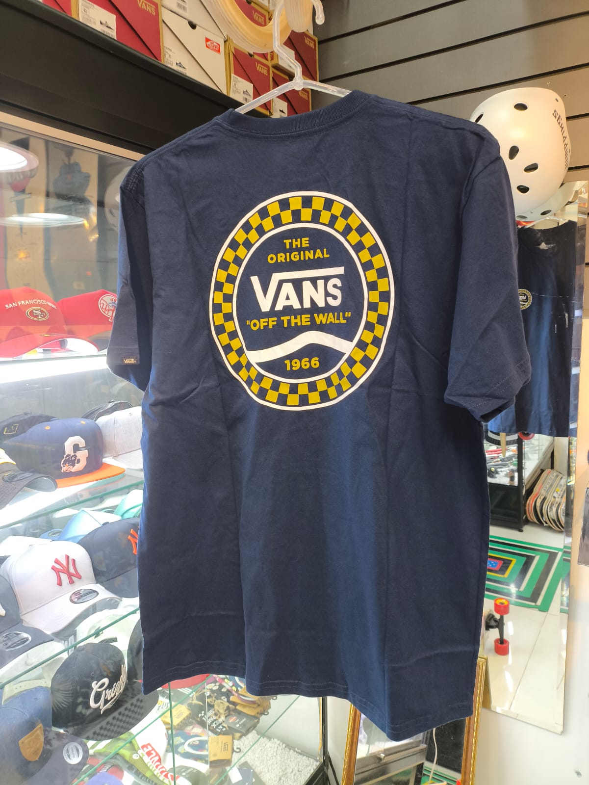 Camiseta Vans MN Checkred Side Stripe SS Dress Blues