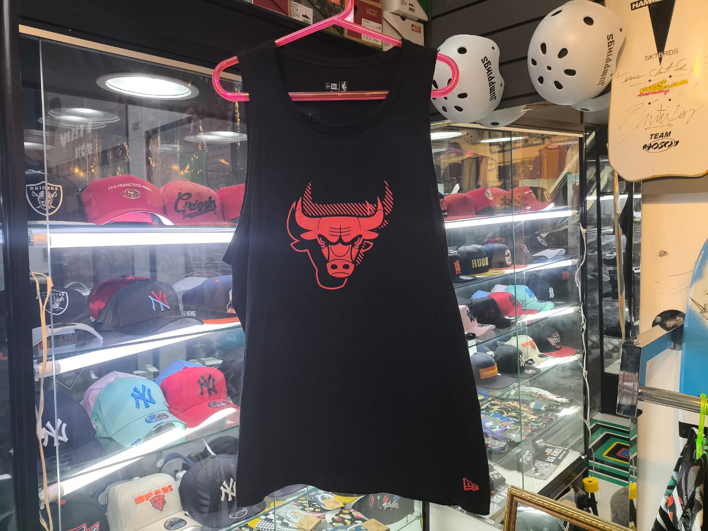 Camiseta Regata New Era NBA Chicago Bulls / Preta