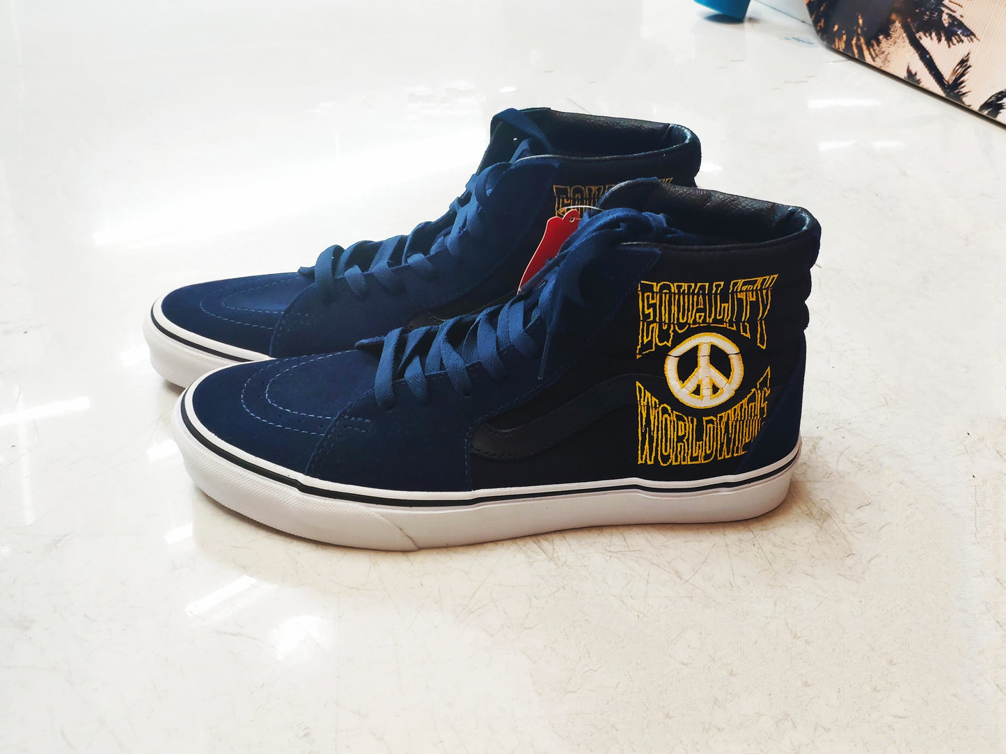 Tênis Vans Sk8-Hi Take a Stand Edição limitada/ Azul