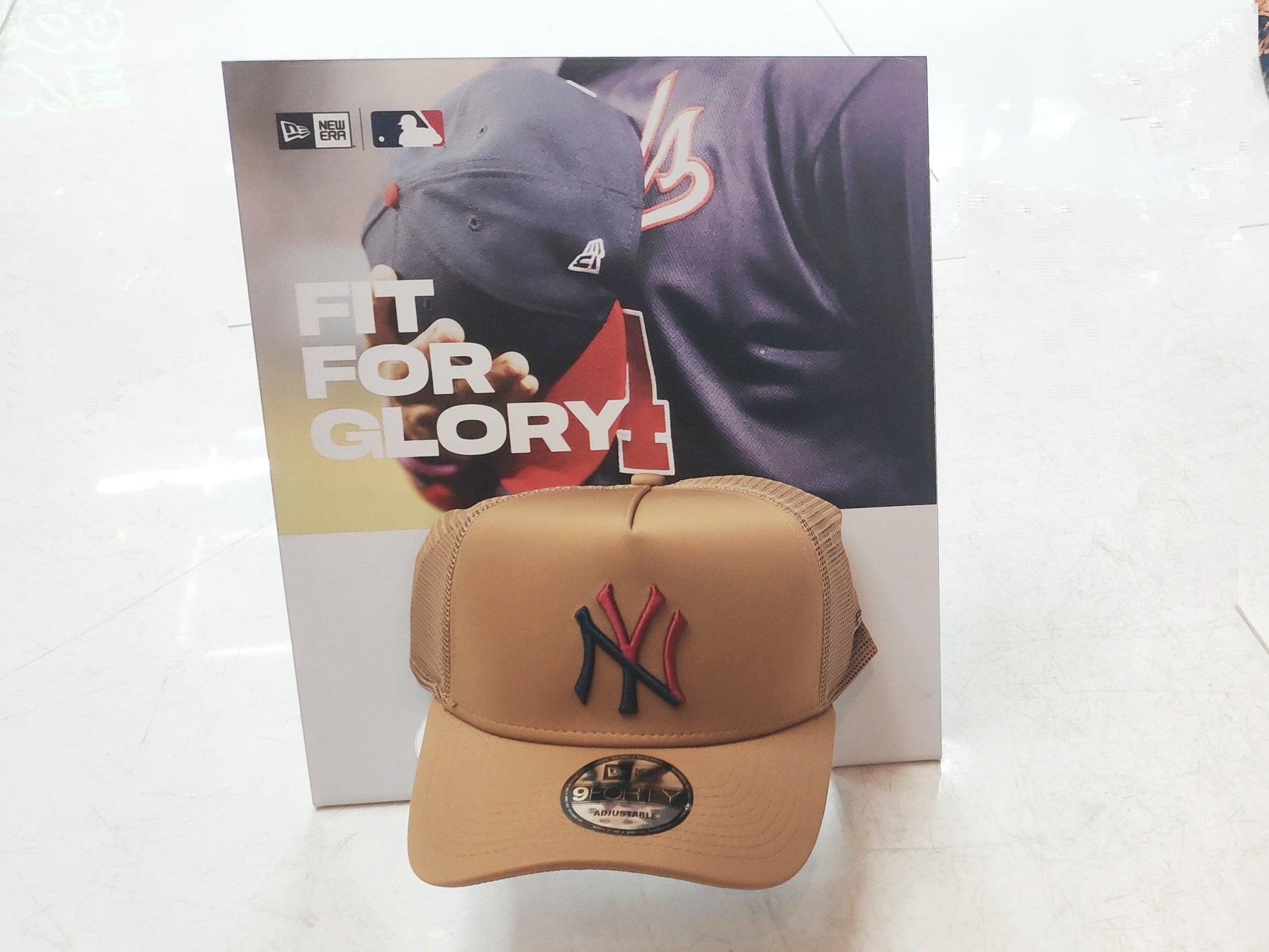 BONÉ 9FORTY A-FRAME TRUCKER SNAPBACK ABA CURVA NEW YORK YANKEES CORE FELT - OLDISCOOL