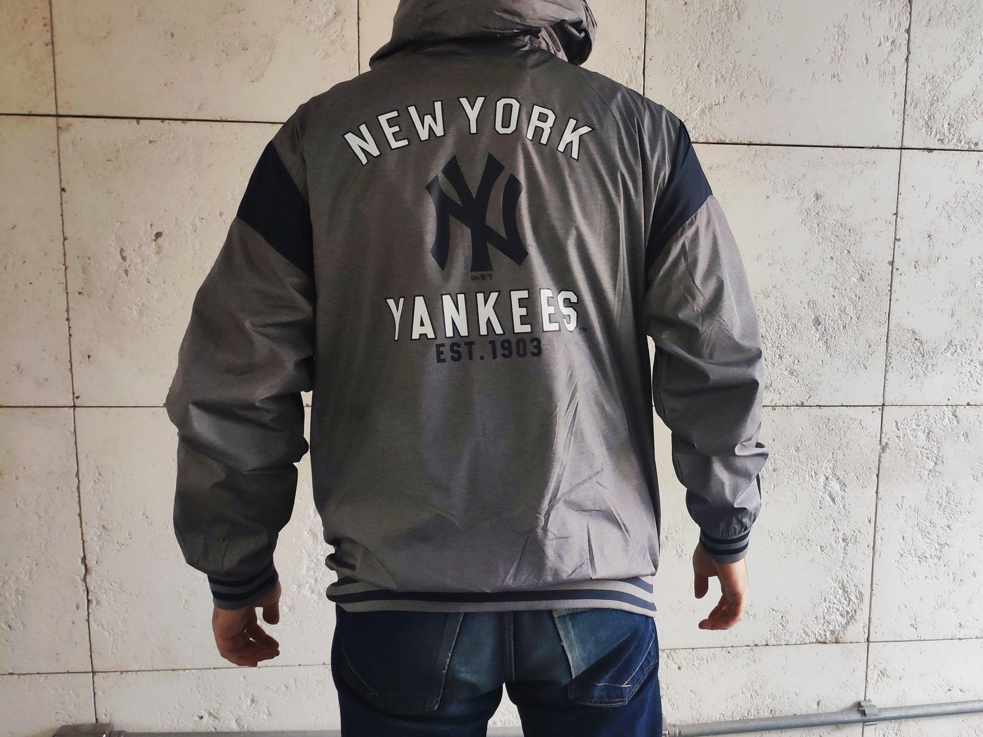 JAQUETA CORTA VENTO (WINDBREAKER) MLB NEW YORK YANKEES COLLEGE INITIALS - OLDISCOOL