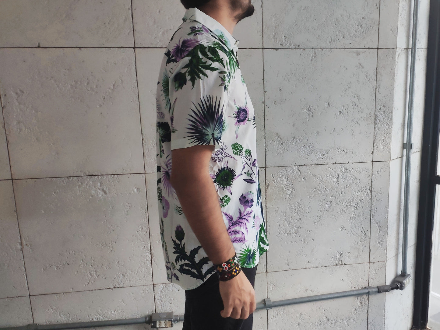 Camisa Vans Califas Branco Floral