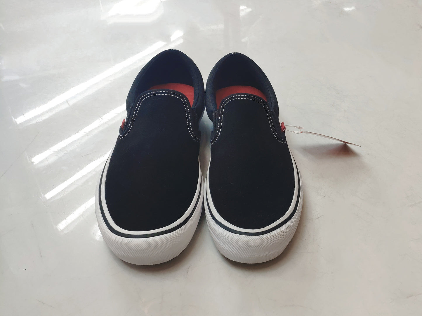 Tênis Vans Skate Slip-On Pro Black White  / Preto