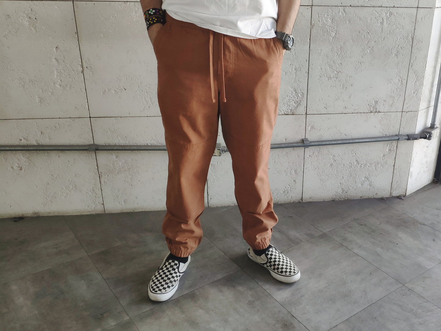 Calça Vans Lockhart Jogger Argan Oil Marrom