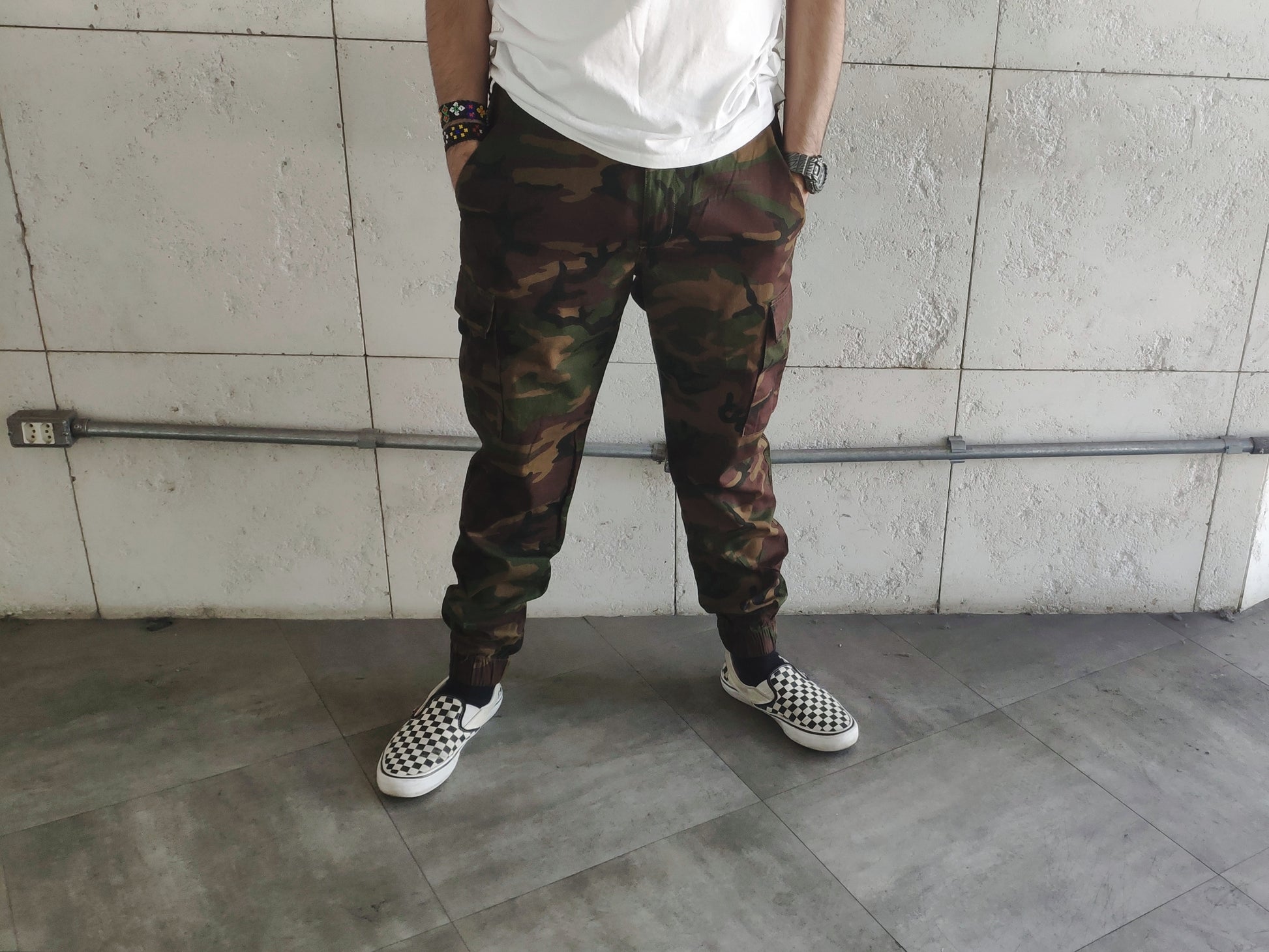 Jogger Pants Calça Jogger Army Cargo Pants Calça Camuflada