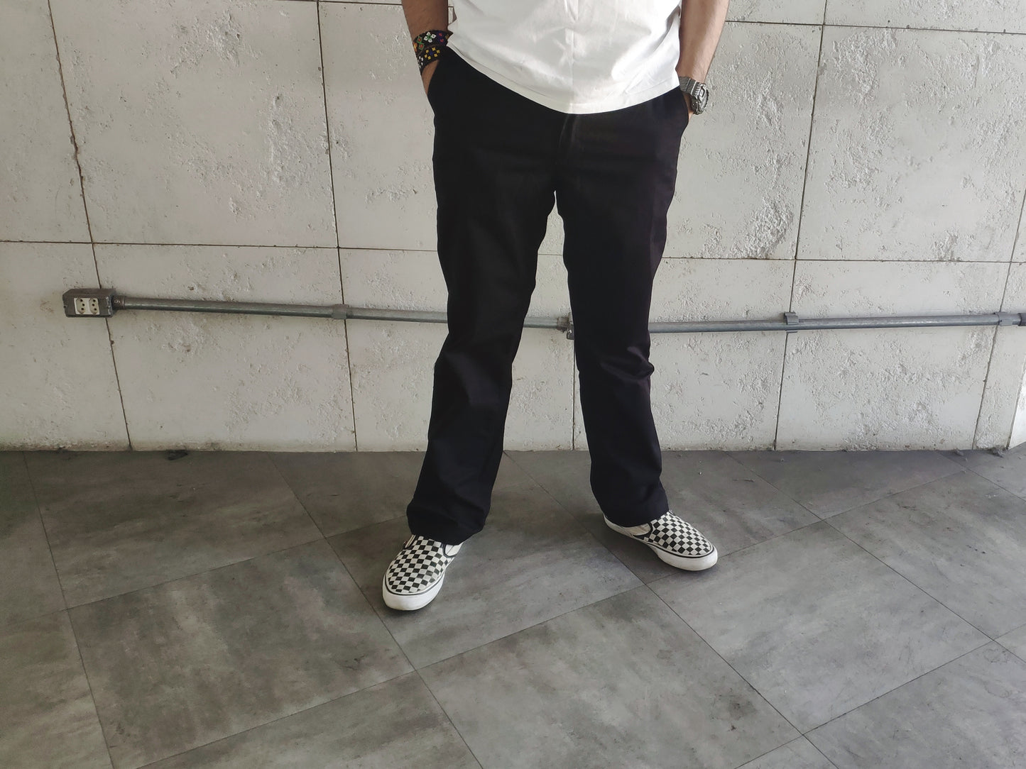 Calça Vans Relaxed Authentic Chino Black