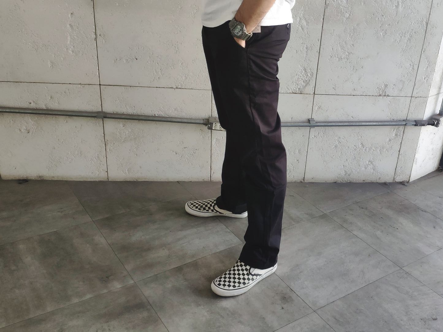 Calça Vans Relaxed Authentic Chino Black